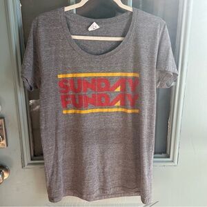 Kansas City Chiefs Sunday Funday Charlie Hustle Short Sleeve Game Day T Shirt XL